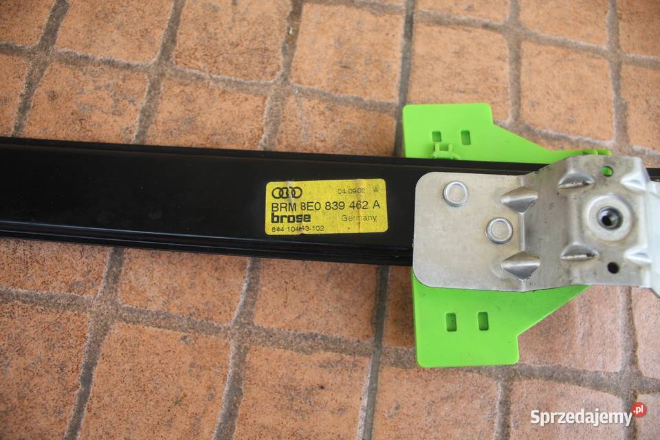MECHANIZM PODNOŚNIK SZYBY PRAWY TYŁ AUDI A4 B6