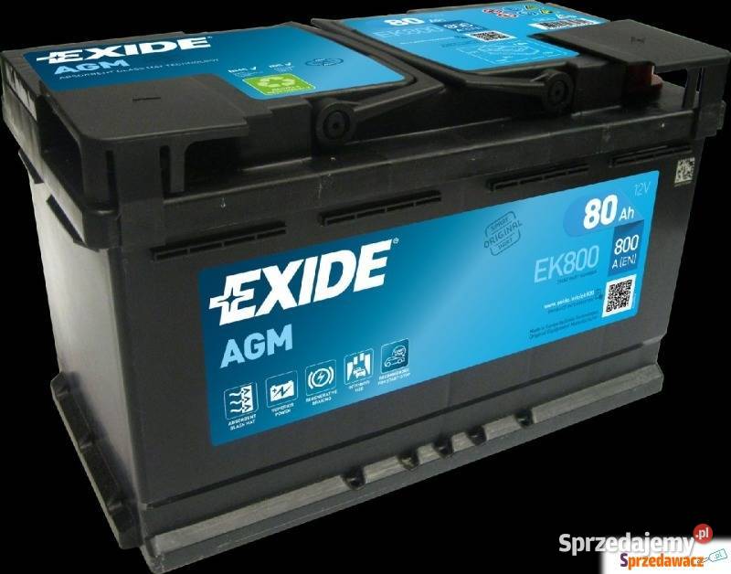 Akumulator 80Ah 800A Exide AGM startstop Gdynia