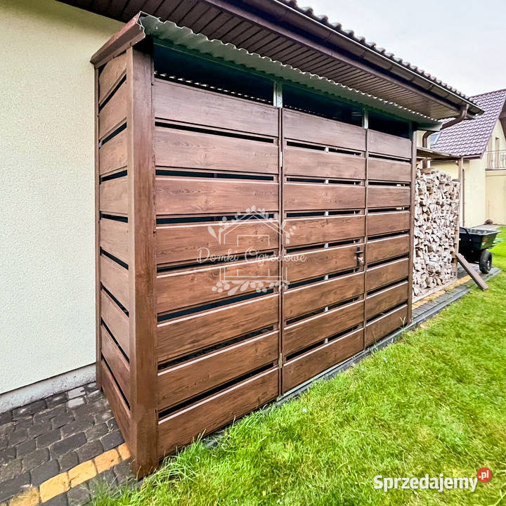 Wiata śmietnikowa Schowek 3x08m Drewnopodobny zachodniopomorskie Białogard sprzedam