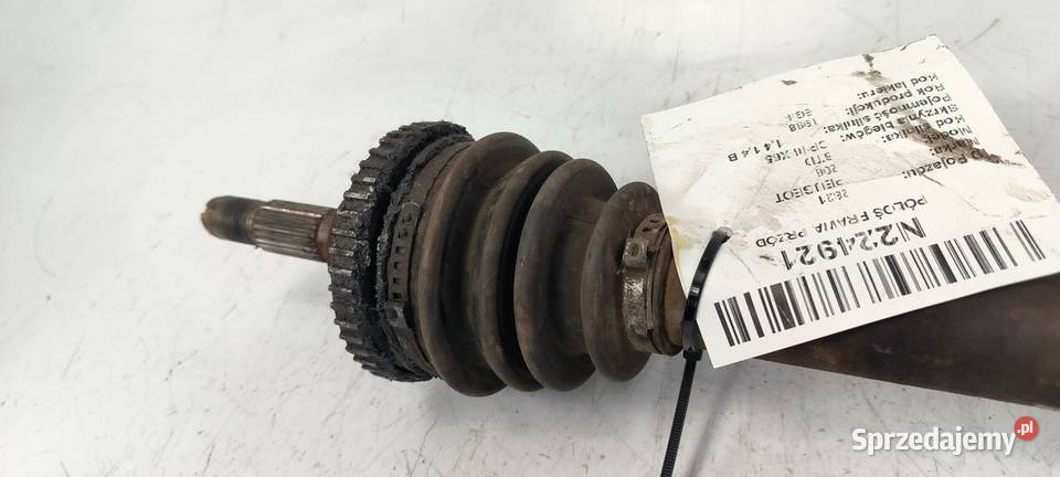 PÓŁOŚ PRAWA PRZÓD PEUGEOT 206 osobowe Lipno