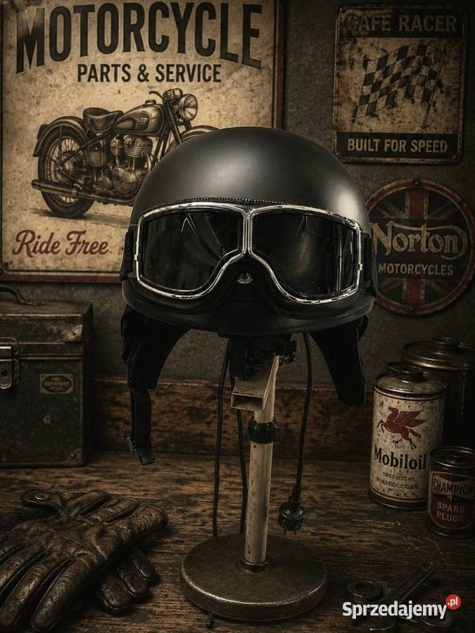 Kask orzeszek gogle prl Głogów