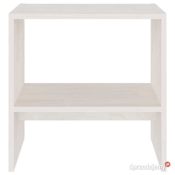 Szafki nocne 2 białe 40x305x40 lite drewno Warszawa