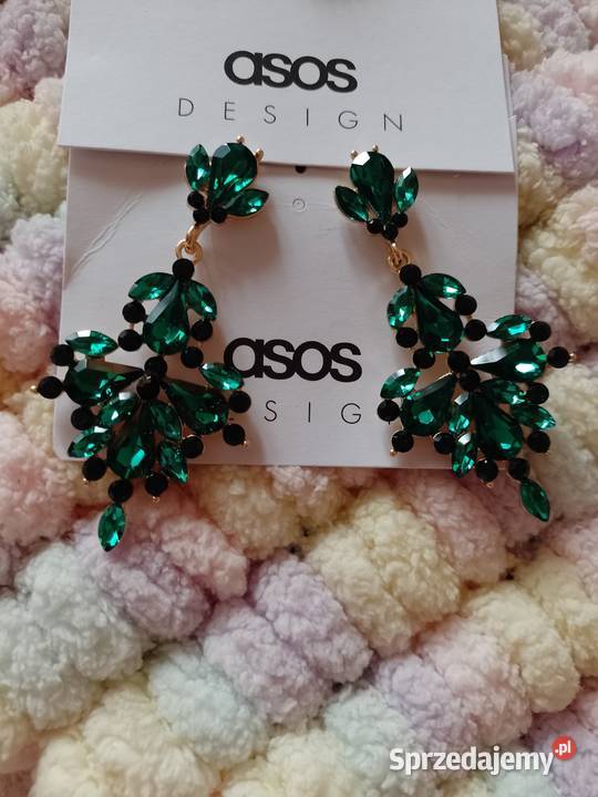 ASOS Bogato zdobione kolczyki wieczorowe z Dodatki Kraków