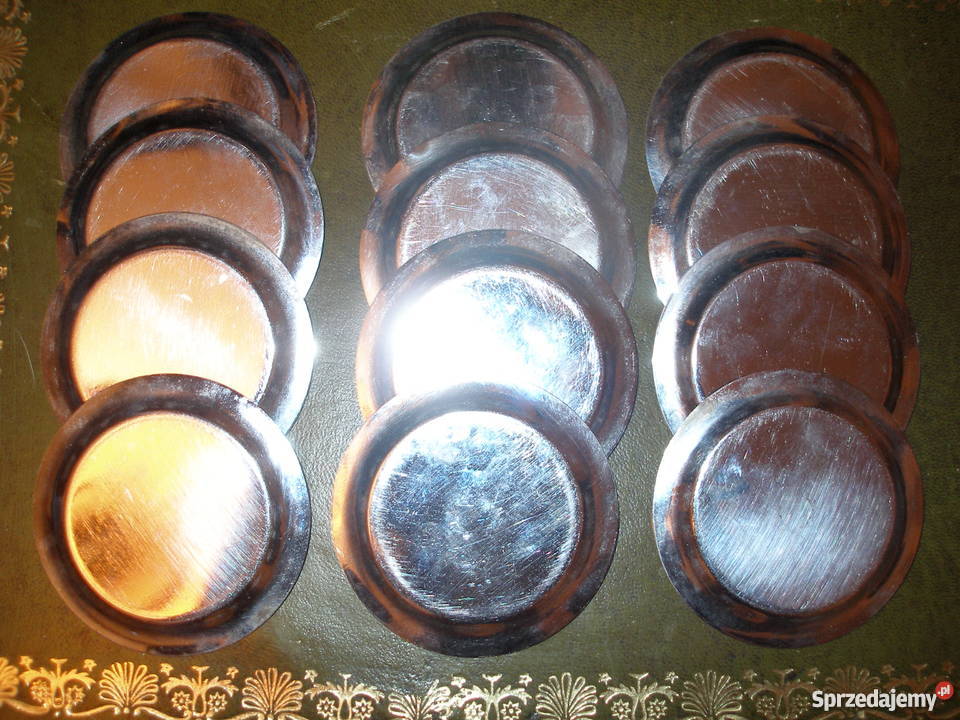 Podstawki platerowane pod szklaneczki kieliszki Warszawa