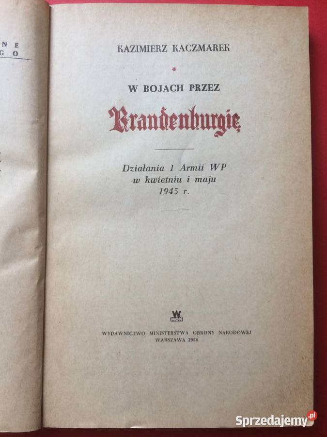 3130 W Bojach Brandenburgię Szczecin