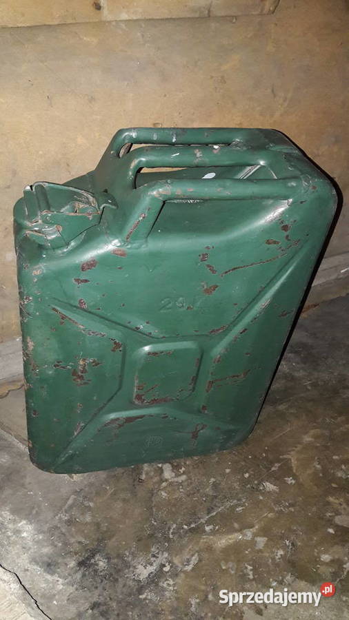 Kanister metalowy blaszany 20l Kanistry, lejki i pompki opolskie Głuchołazy