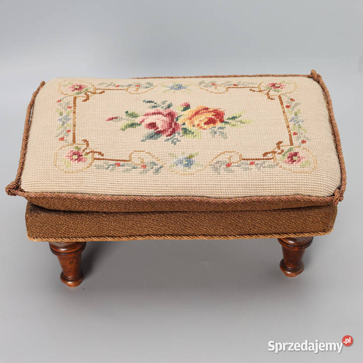 ARTexpert Podnóżek Ludwik Gobelin motyw kwiatowt Dobrzany