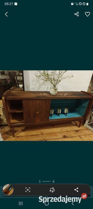 Komoda szafka retro dębowa jamnik vintage prl Gdańsk