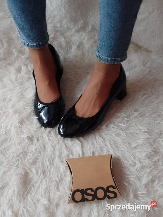 43 ASOS Design Czarne baleriny wieczorowe z Damskie