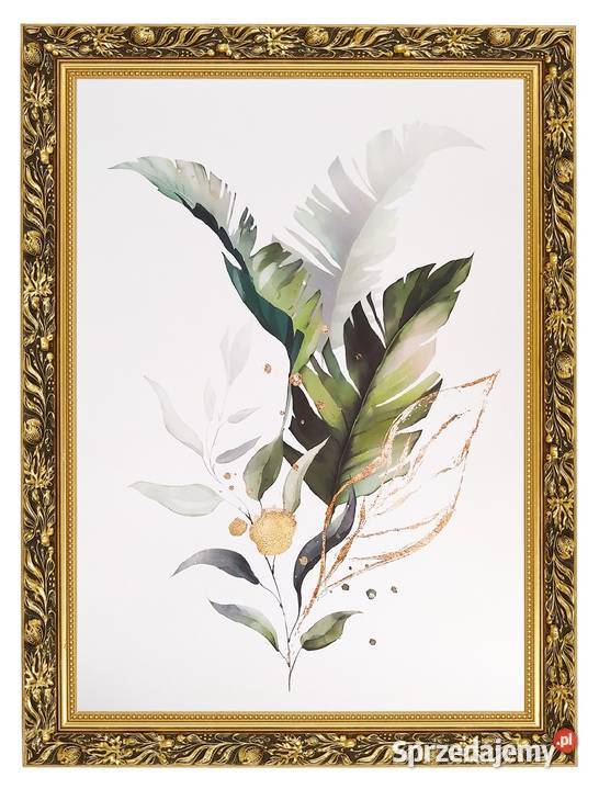 Plakat rośliny liście palmy botaniczny 50x70 Kraków