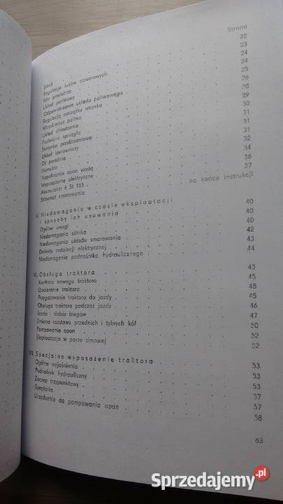 Zetor 50 super instrukcja obsługi Pozostałe