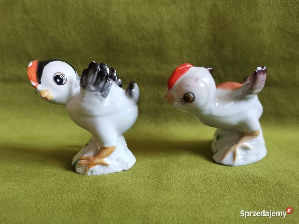 Stare figurki porcelanowe Kurczak 2 sztuki Katowice
