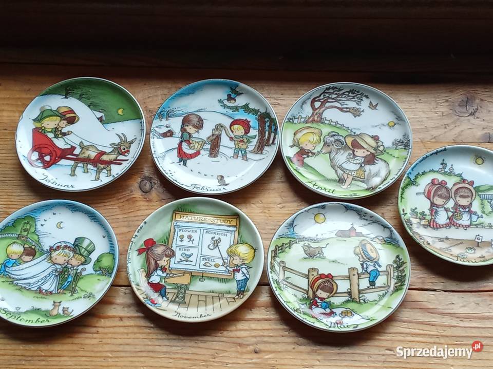 Kolekcjonerskie talerzyki z motywami dzieci Prusim