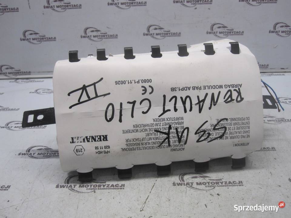 RENAULT CLIO IV 14r airbag poduszka pasażera osobowe świętokrzyskie