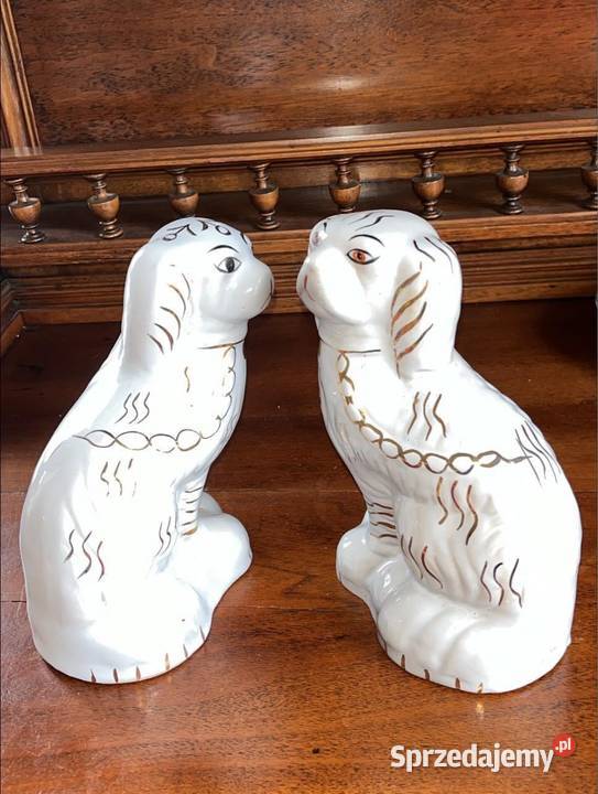 Figurka psa kominkowego Mam 2 sztuki Lustrzane