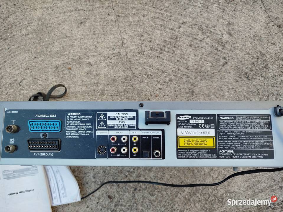 Magnetowid odtwarzacz SAMSUNG SVDVD1E Opole