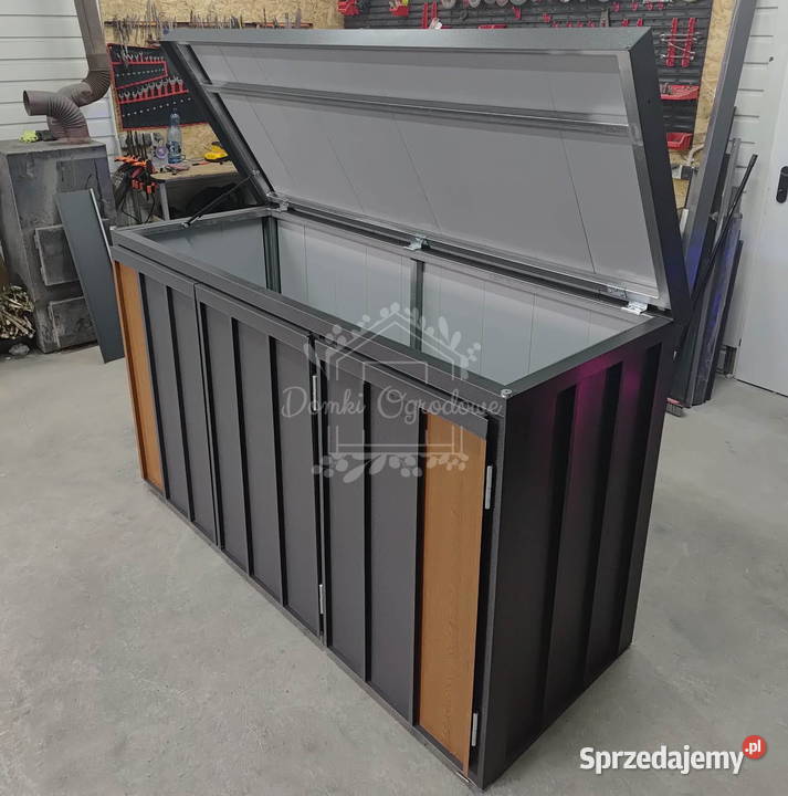 Zabudowa koszy na śmieci wiata śmietnikowa Cieszyn