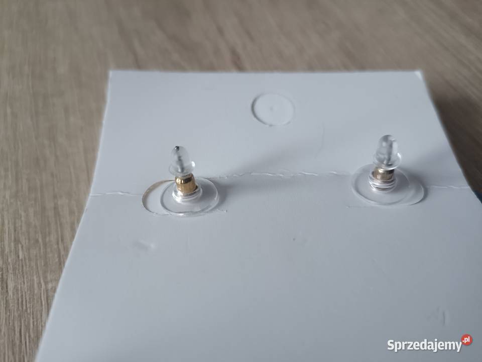 Kolczyki z kwiatów z tkaniny niebieskie Kwidzyn