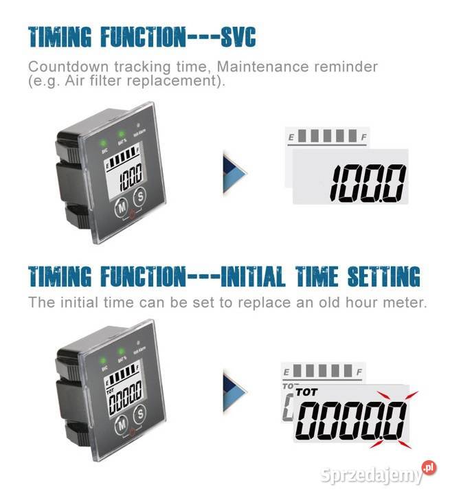 Wskaźnik naładowania baterii licznik motogodzin Gorzów Wielkopolski sprzedam