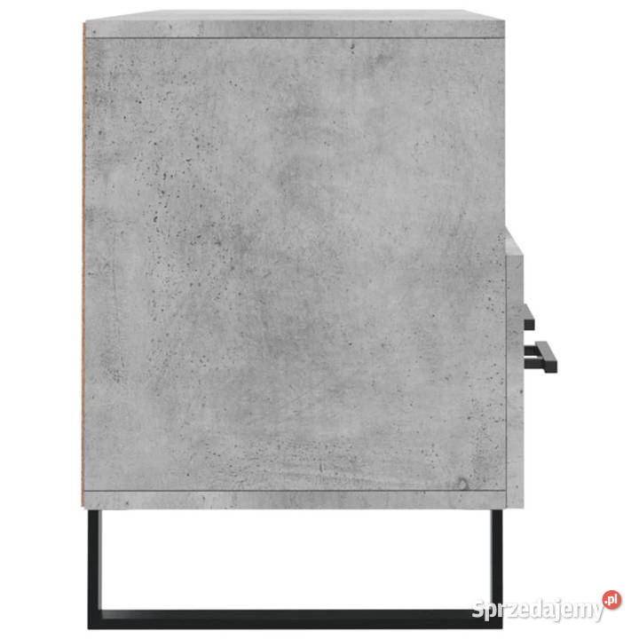 Szafka pod telewizor szarość betonu 102x36x50