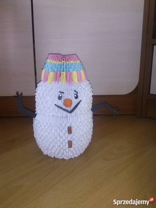 bałwanek z origami modułowego lubuskie