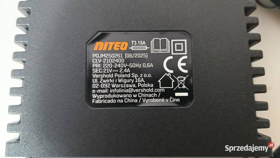 Ładowarka do akumulatorów NITEO Katowice