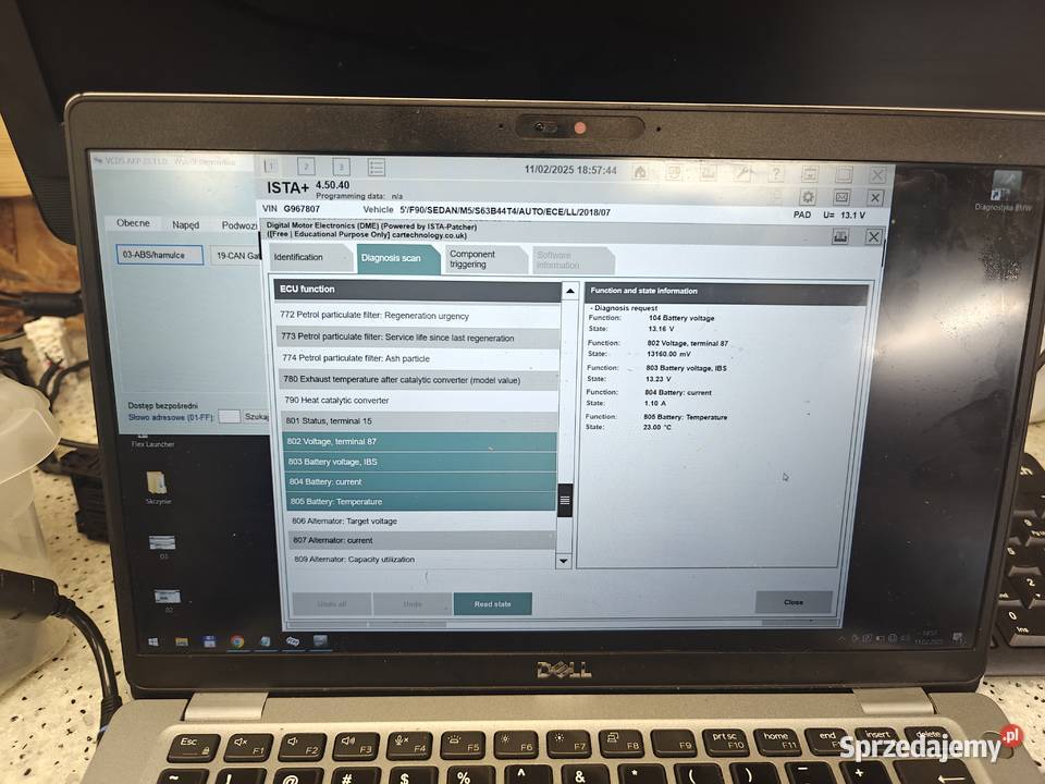 Reset naprawa akumulatora Liion BMW 61218092860 Regeneracja części Mysłowice