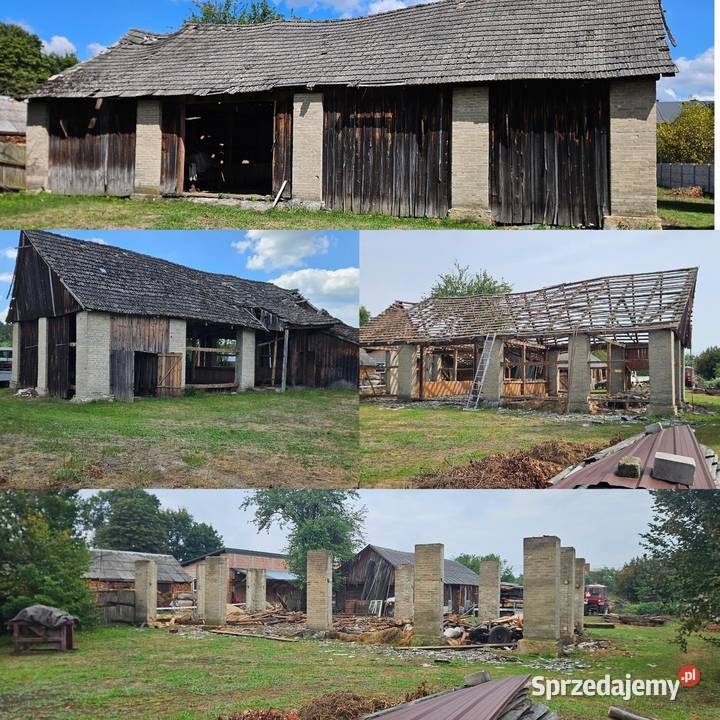 Stara Stodoła Deski Belki Rozbiórka Wymiana Branew Ordynacka