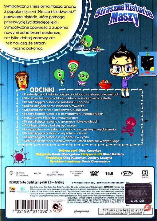 STRASZNE HISTORIE MASZY CZĘŚĆ 2 13 ODCINKÓW 1 płyta Kalisz