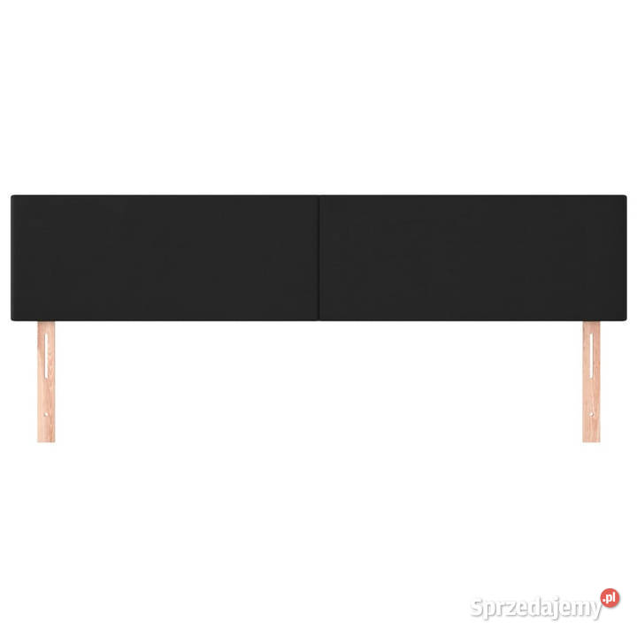 Zagłówki do łóżka 2 czarny 80x5x7888 sztuczna sprzedam