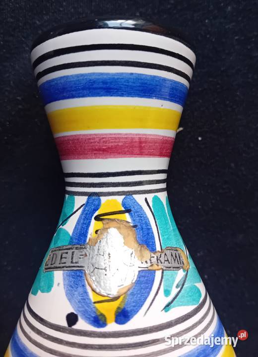Ręcznie malowany wazon ceramiczny Edel Keramik Koźminek