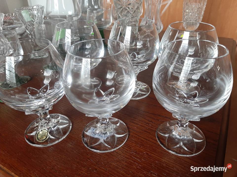 Kieliszki z kryształu do koniaku Stargard