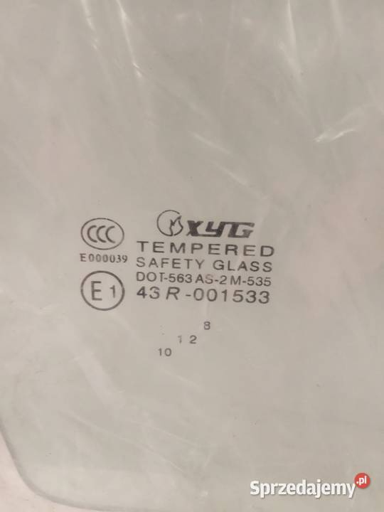 Szyba Drzwi Prawych Przednich Kia ShumaSephia 98 Bralin sprzedam