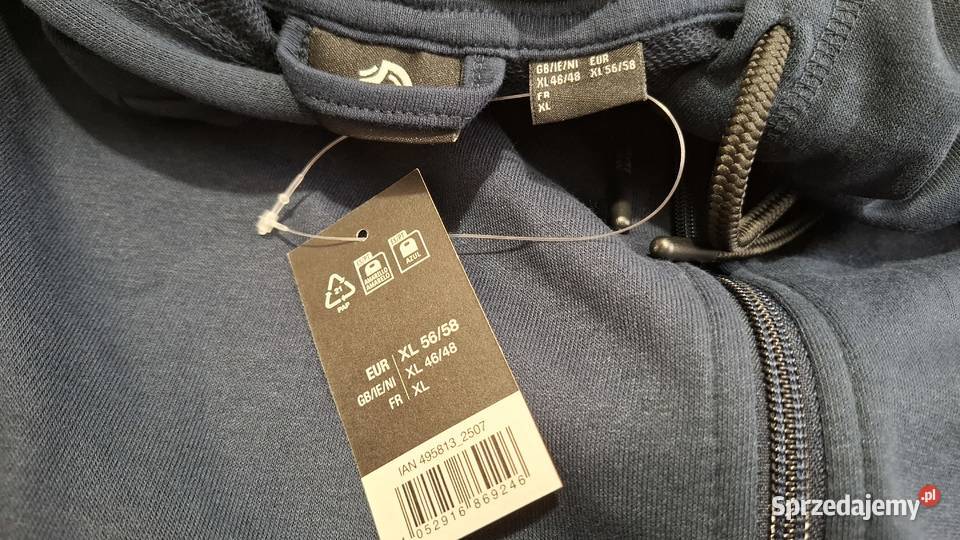 Bluza rozpinana granatowa polar XL Crivit Odzież Czeladź sprzedam