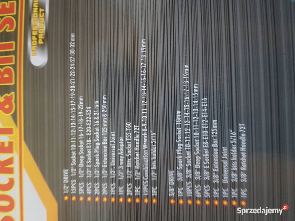 Klucze nasadowe CRAMP 219 elementów Głogowa sprzedam