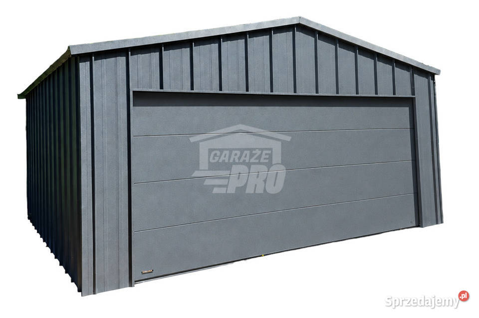 Garaz blaszany 6x55 m brama segmentowa drzwi 33m2 Sprzedaż Nowy Sącz