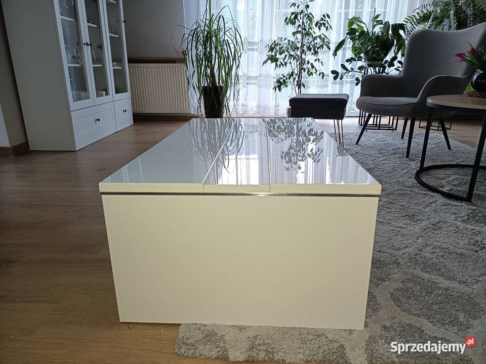 Elegancka biała ława kawowa Dom i Ogród Konstantynów