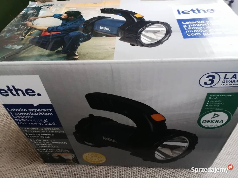 Latarka Szperacz z powerbankiem Nowa nieużywana Wieliczka sprzedam