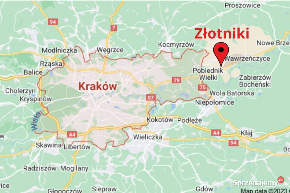 Działka budowlanorolna 3255 m Złotniki małopolskie