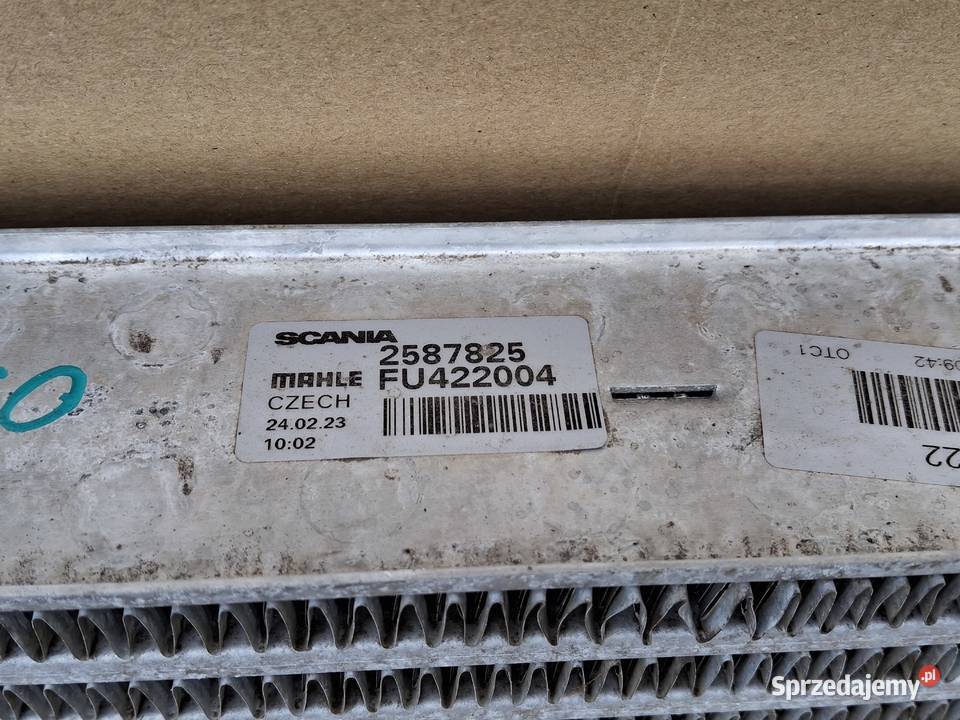 SCANIA R S CHŁODNICA POWIETRZA INTERCOOLER lubuskie Bieleń