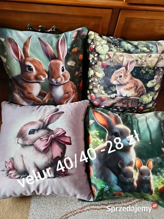 Sprzedam poduszkę welurową w zajączki lubelskie Radzyń Podlaski