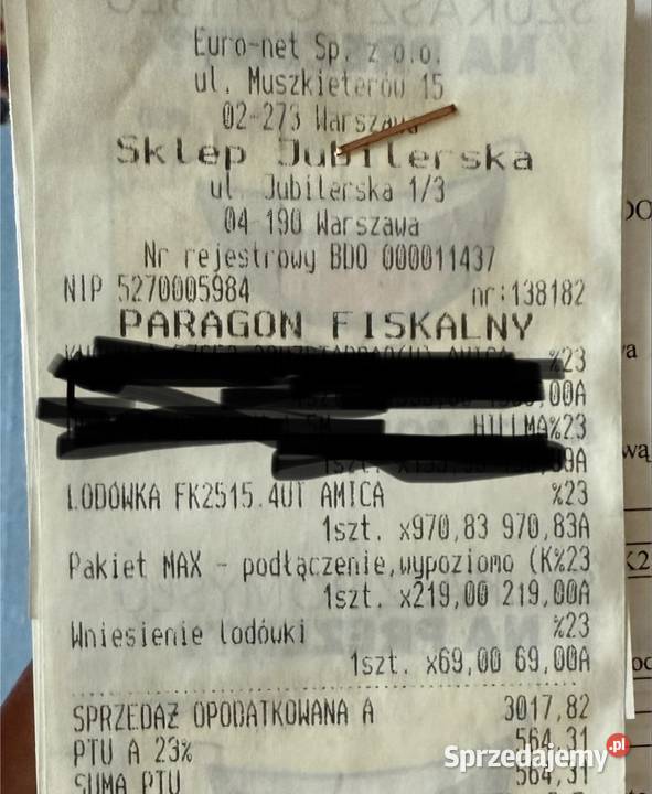 Lodówka Amica 170 Warszawa