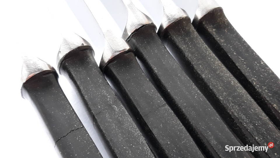 Noże obiadowe KANT BAKELIT sztućce PRL Sztućce Dąbrowa Górnicza