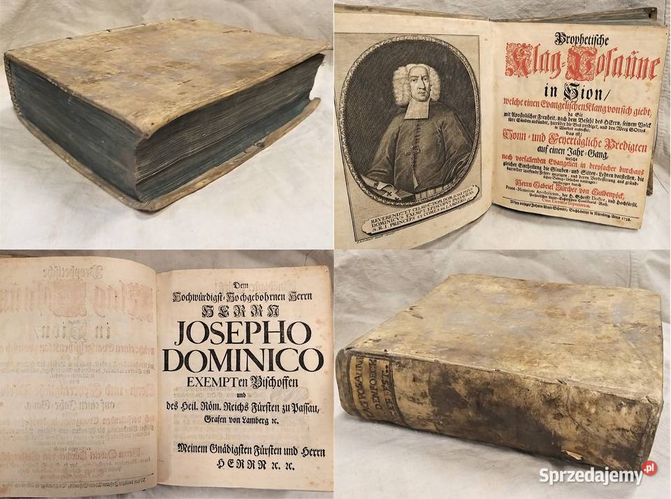 Prophetische KlagPosune in Sion Norymberga 1738r Antykwariat Warszawa