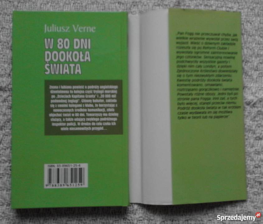 W 80 dni dookoła świata Juliusz Verne literatura piękna - proza zagraniczna Białystok