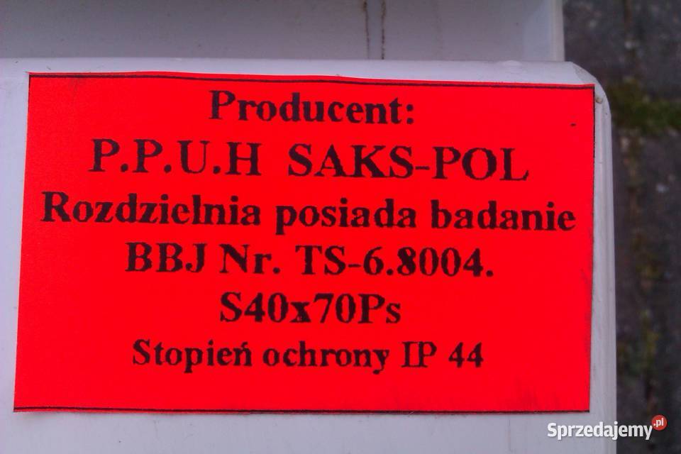Rozdzielnica sakspol 70x40 Warszawa