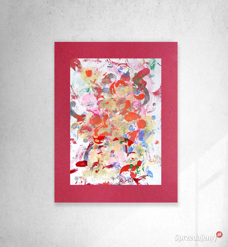 kolorowa dekoracja na ścianę abstrakcja 30x40 Dekoracje i ozdoby Łódź