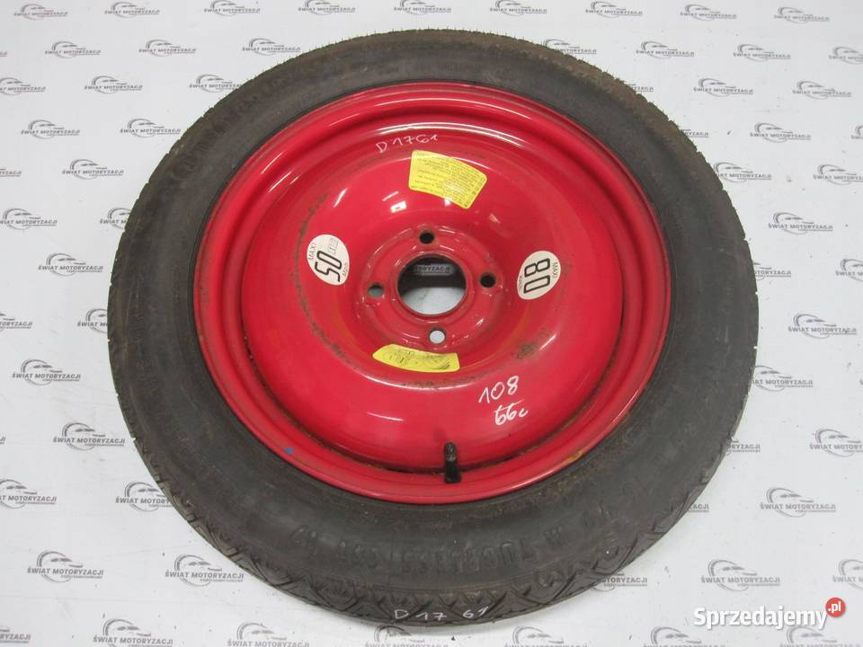 PEUGEOT 308 koło dojazdowe 1258516 99M 4x108 świętokrzyskie