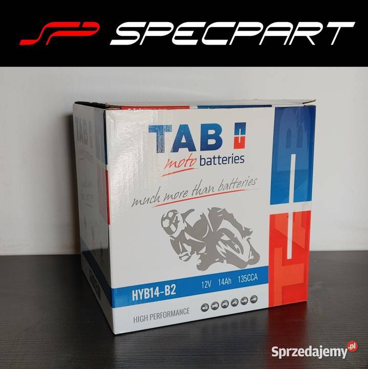 Akumulator motocyklowy TAB YB14B2 HYB14B2 12V Łódź