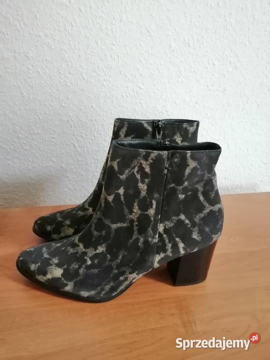 Paul Green botki panterka skóra naturalna Made dolnośląskie Zgorzelec